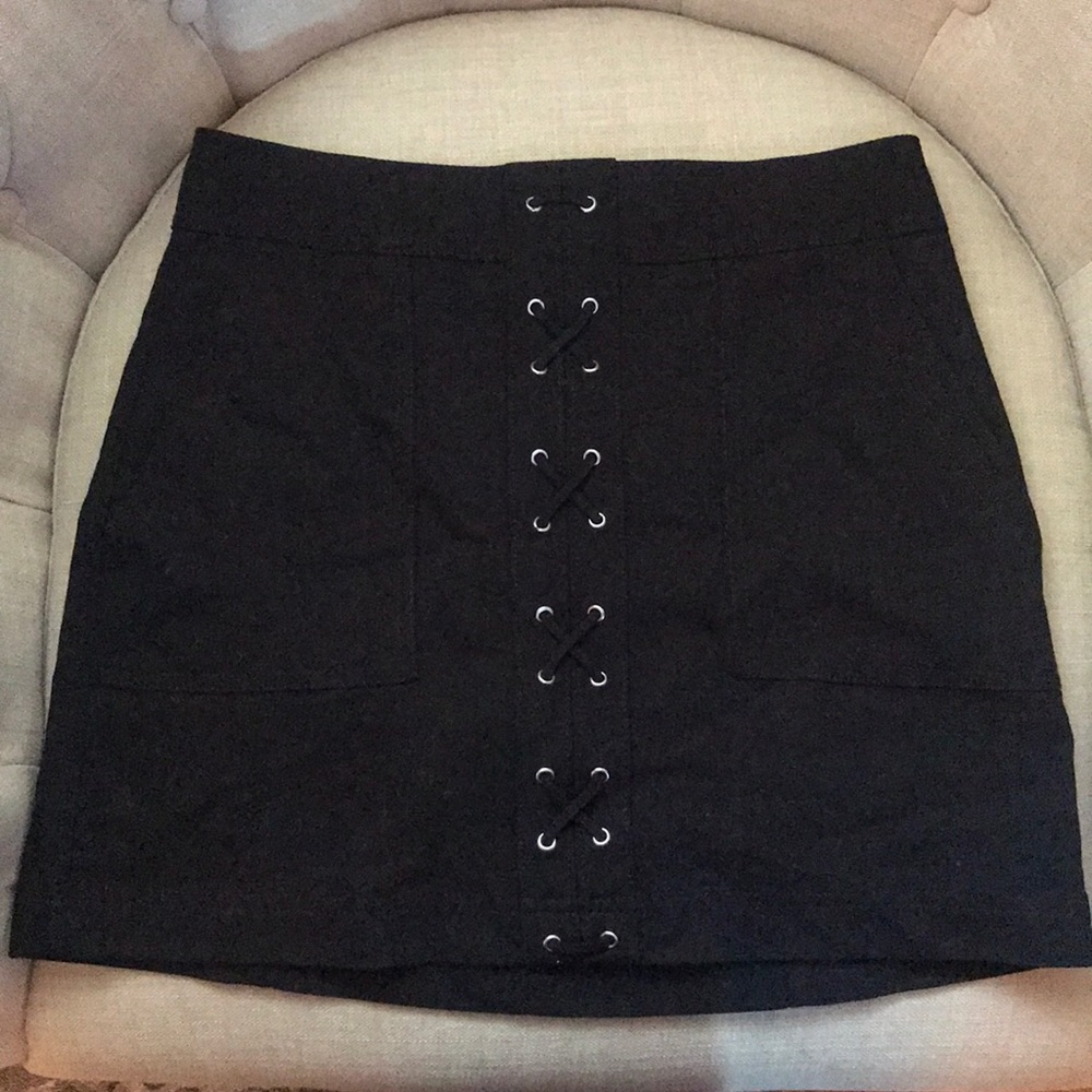 Black Mini Express Skirt